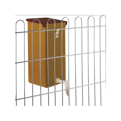 Napáječka pro králíky s nerezovým niplem, hnědá, 1000 ml